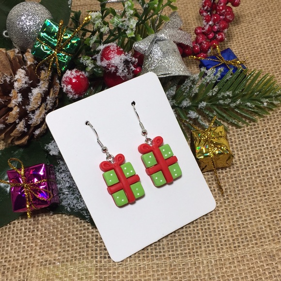 🍏50% OFF/3+...Children's Christmas Dangle Earrings - Picture 1 of 7